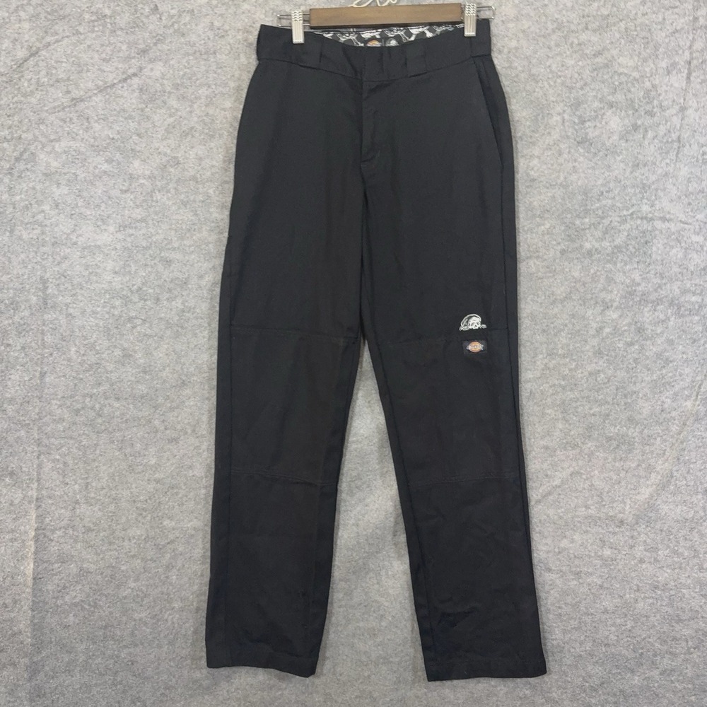 Dickies X Lurking Class Pants Mens 28x32 Black Skulls Pockets - FLAW